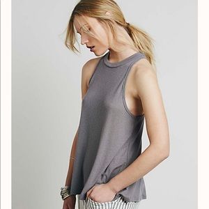 Ribbed Mock Neck Tank